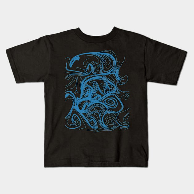 Simple Swirls Kids T-Shirt by Clarke Designs